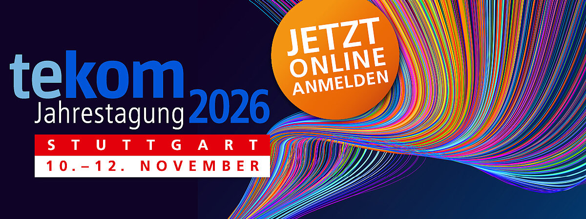 Jetzt online anmelden zur tekom-Jahrestagung 2026