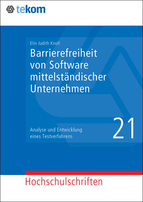 Ausgabe Barrierefreiheit von Software in mittelständischen Unternehmen