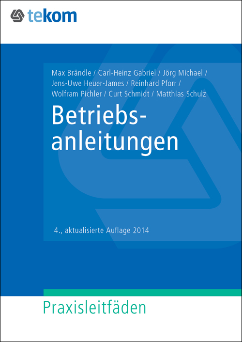 Ausgabe Betriebsanleitungen