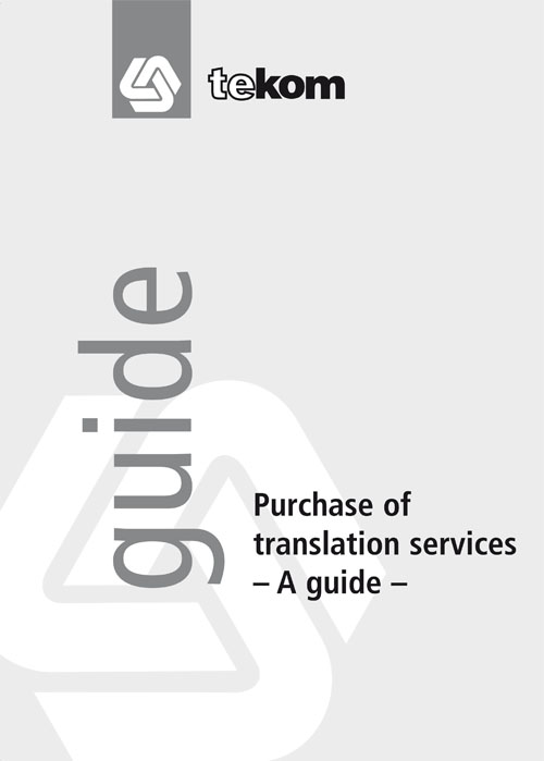 Ausgabe Purchase of translation services